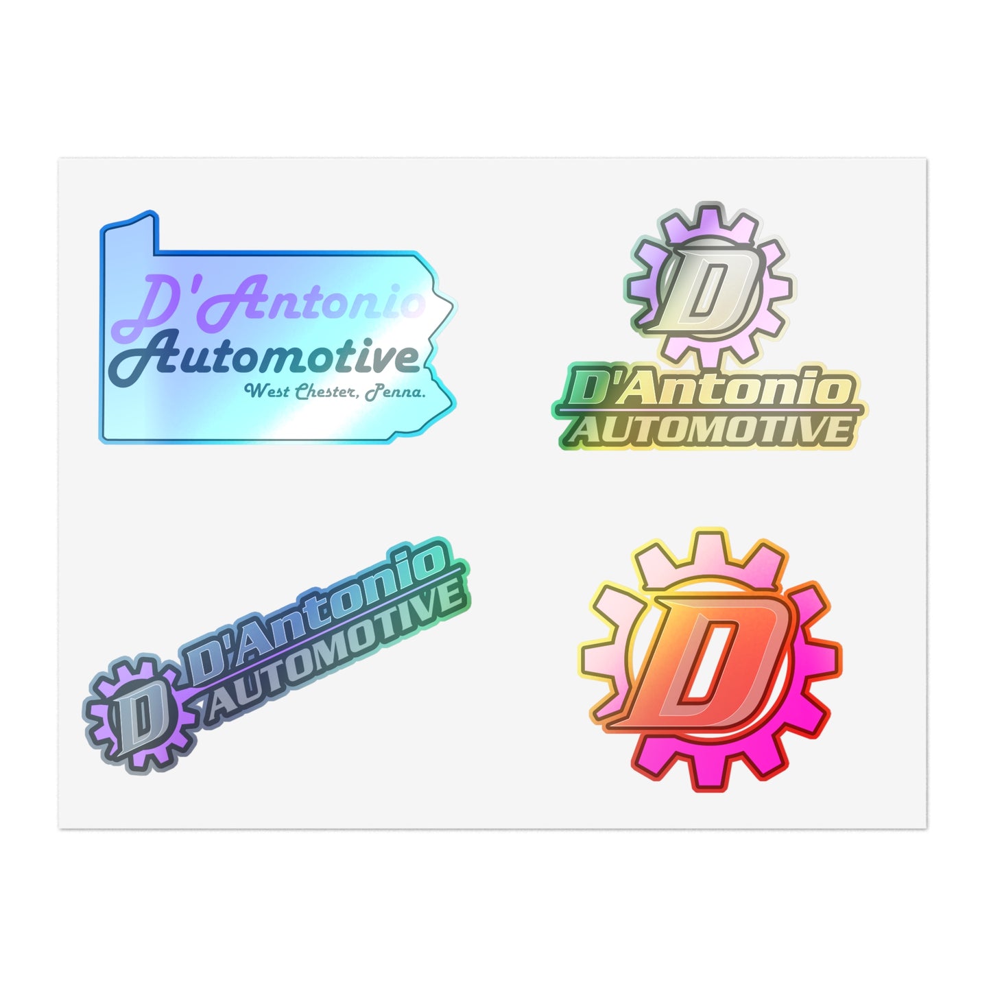 D'Antonio Auto Vinyl Sticker Sheets