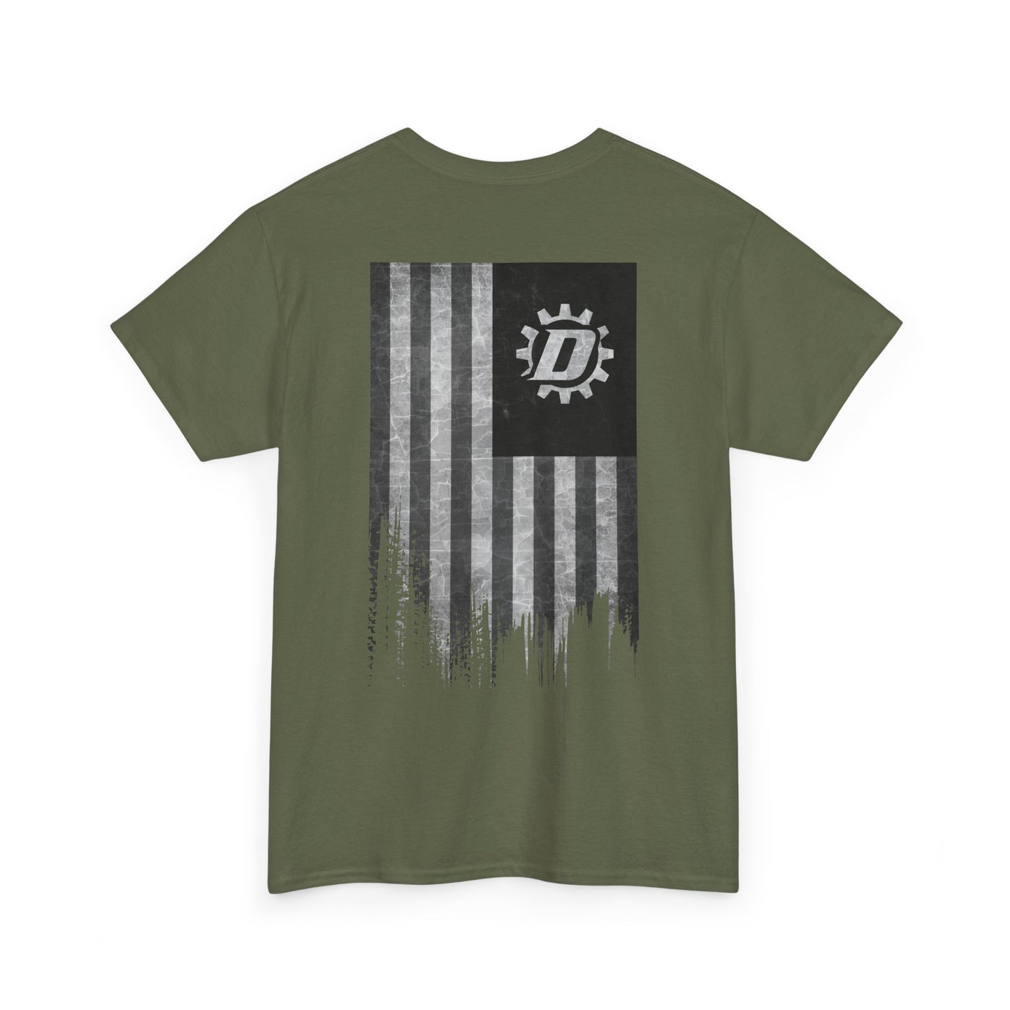 Graphic Tee — Distressed Flag Logo T-Shirt