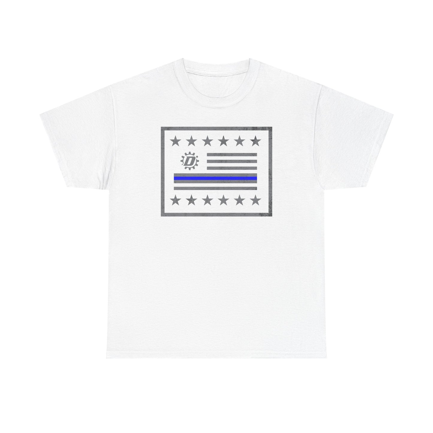 Thin Blue Line Flag T‑Shirt — Police Support Graphic Tee