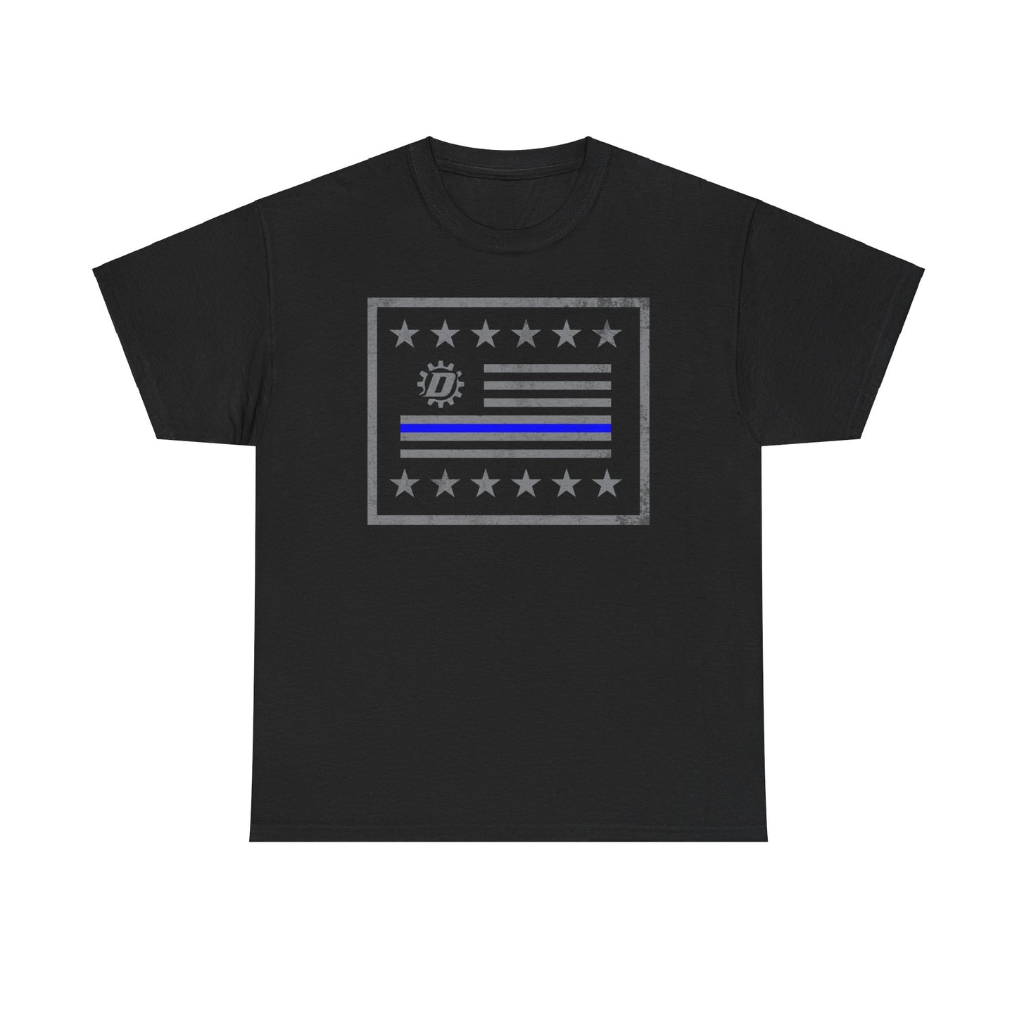 Thin Blue Line Flag Unisex Heavy Cotton Tee