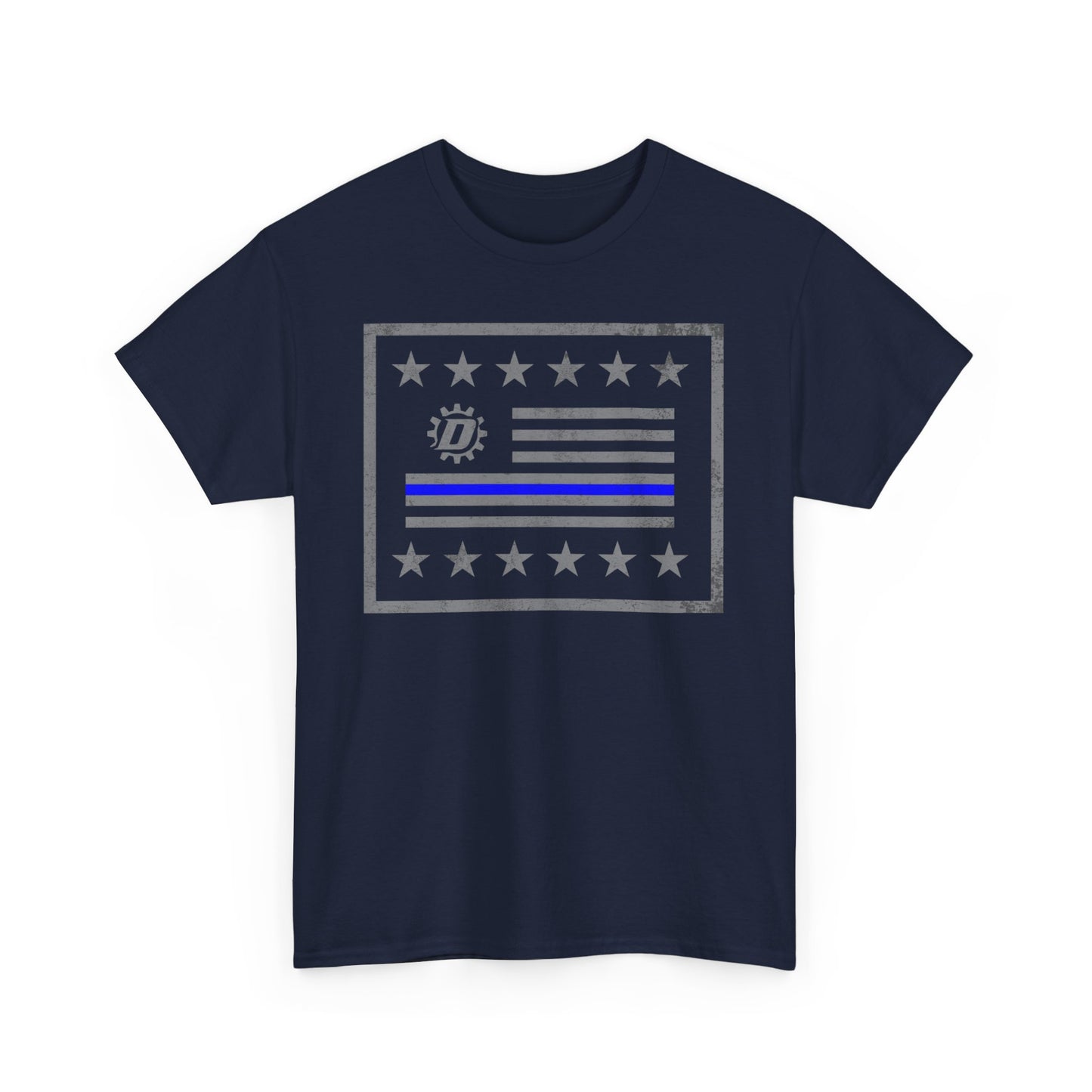 Thin Blue Line Flag Unisex Heavy Cotton Tee