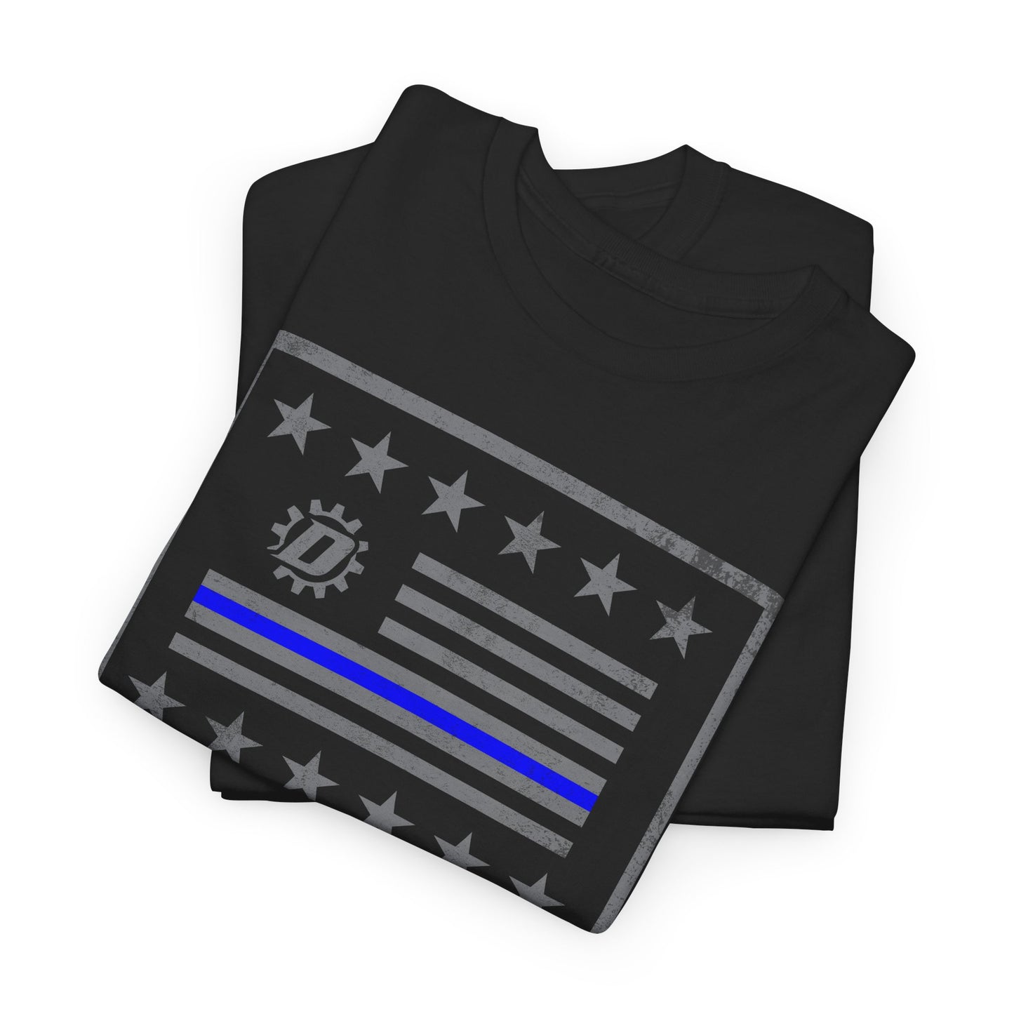 Thin Blue Line Flag T‑Shirt — Police Support Graphic Tee