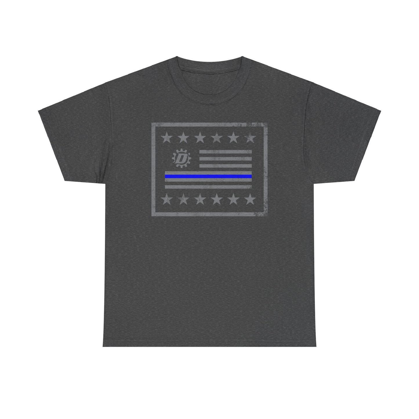 Thin Blue Line Flag Unisex Heavy Cotton Tee