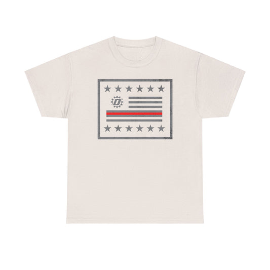 Thin Red Line Flag Unisex Heavy Cotton Tee