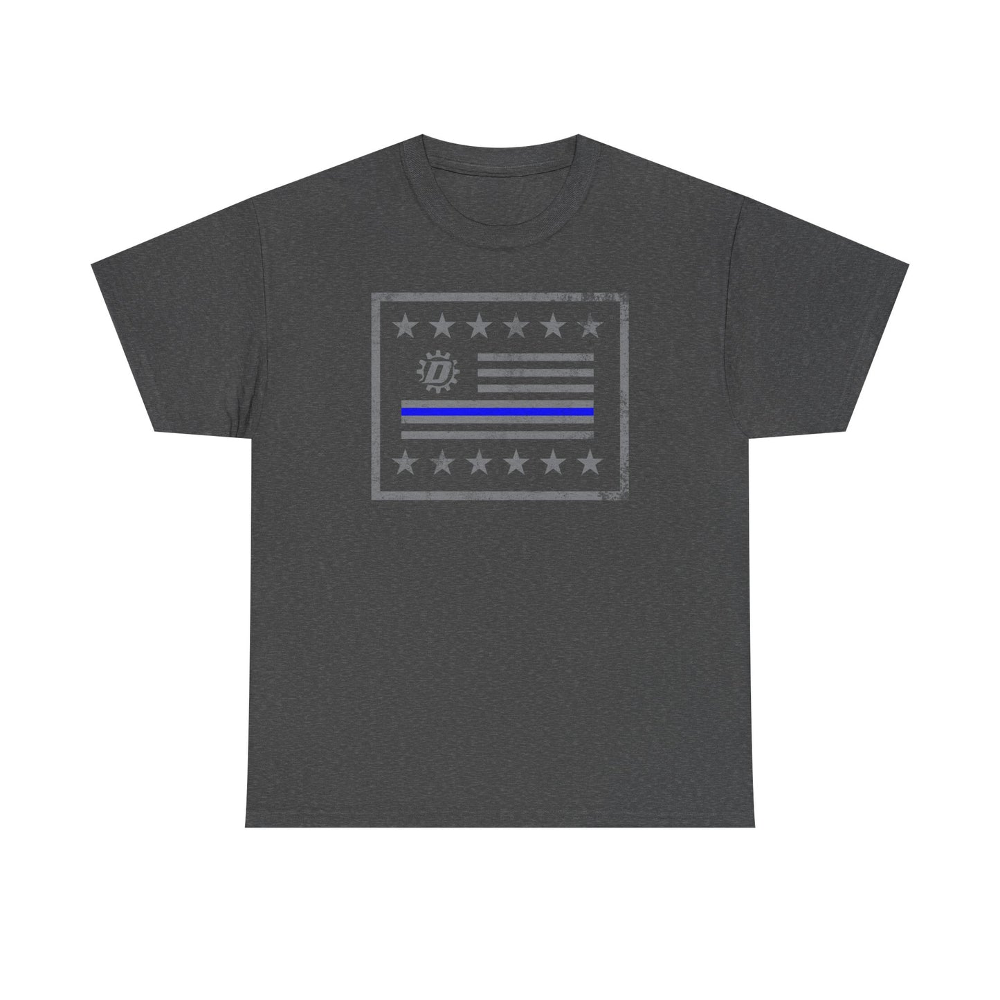 Thin Blue Line Flag T‑Shirt — Police Support Graphic Tee