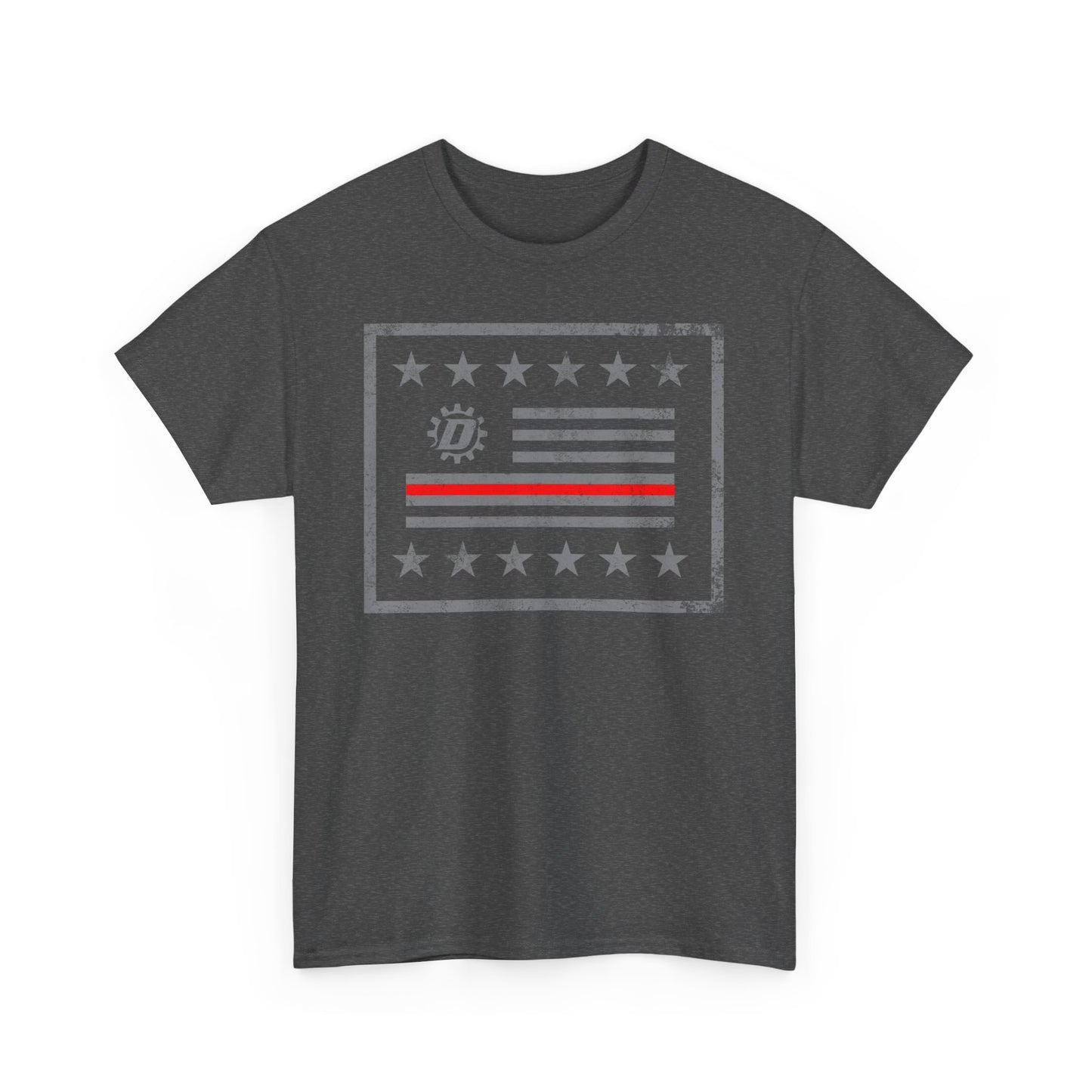 Thin Red Line Flag Unisex Heavy Cotton Tee