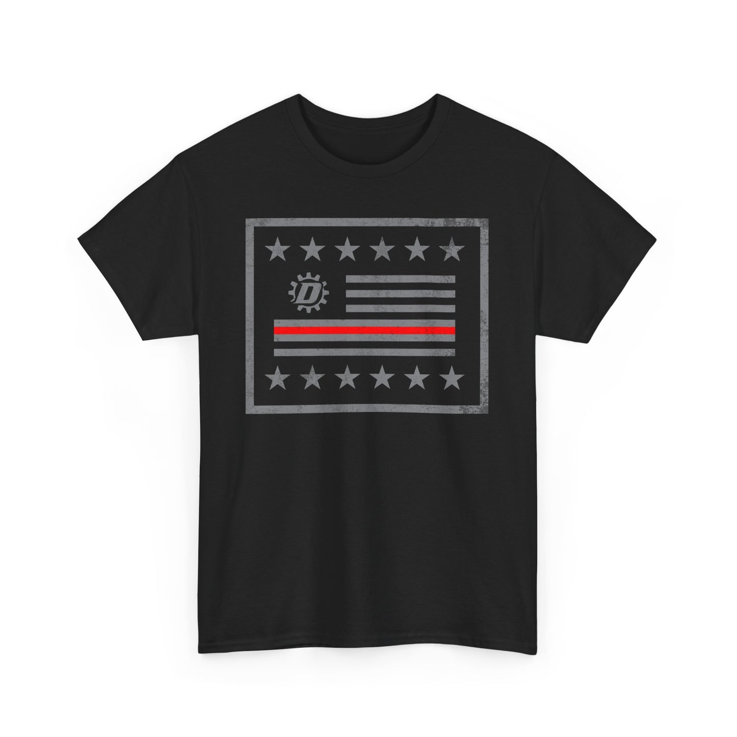 Thin Red Line Flag Unisex Heavy Cotton Tee