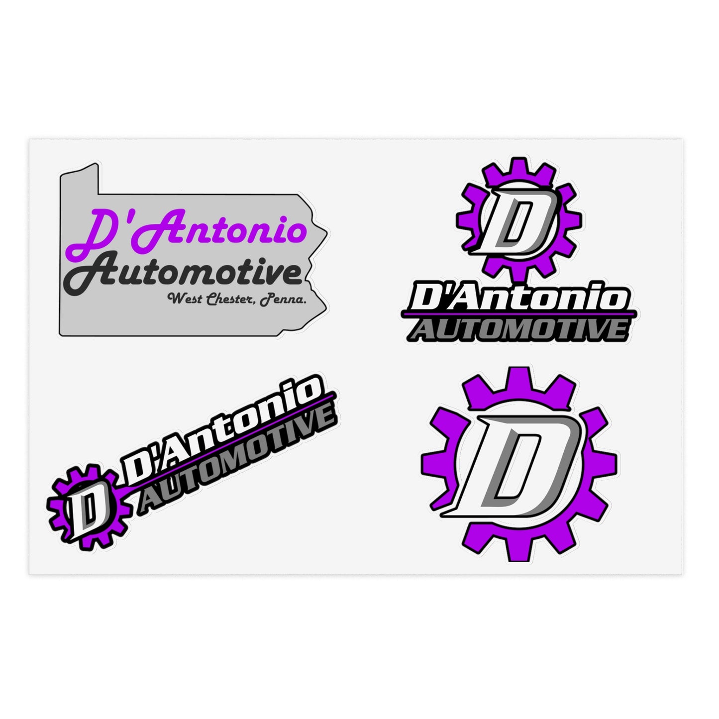 D'Antonio Auto Vinyl Sticker Sheets