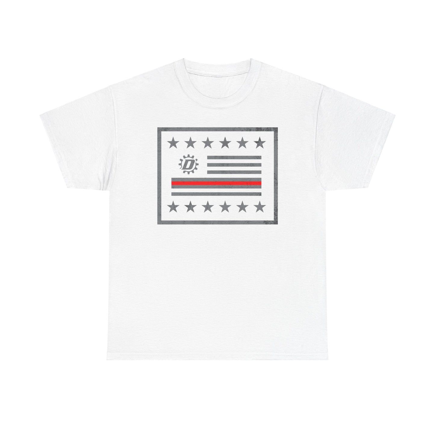 Thin Red Line Flag Unisex Heavy Cotton Tee