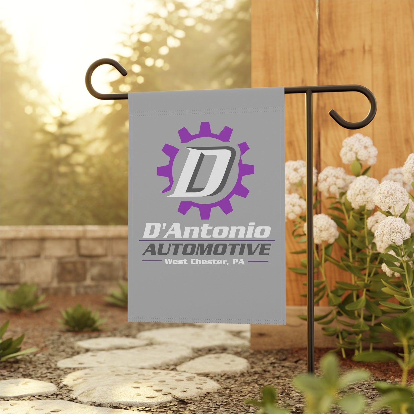 D'Antonio Garden & House Banner- Grey