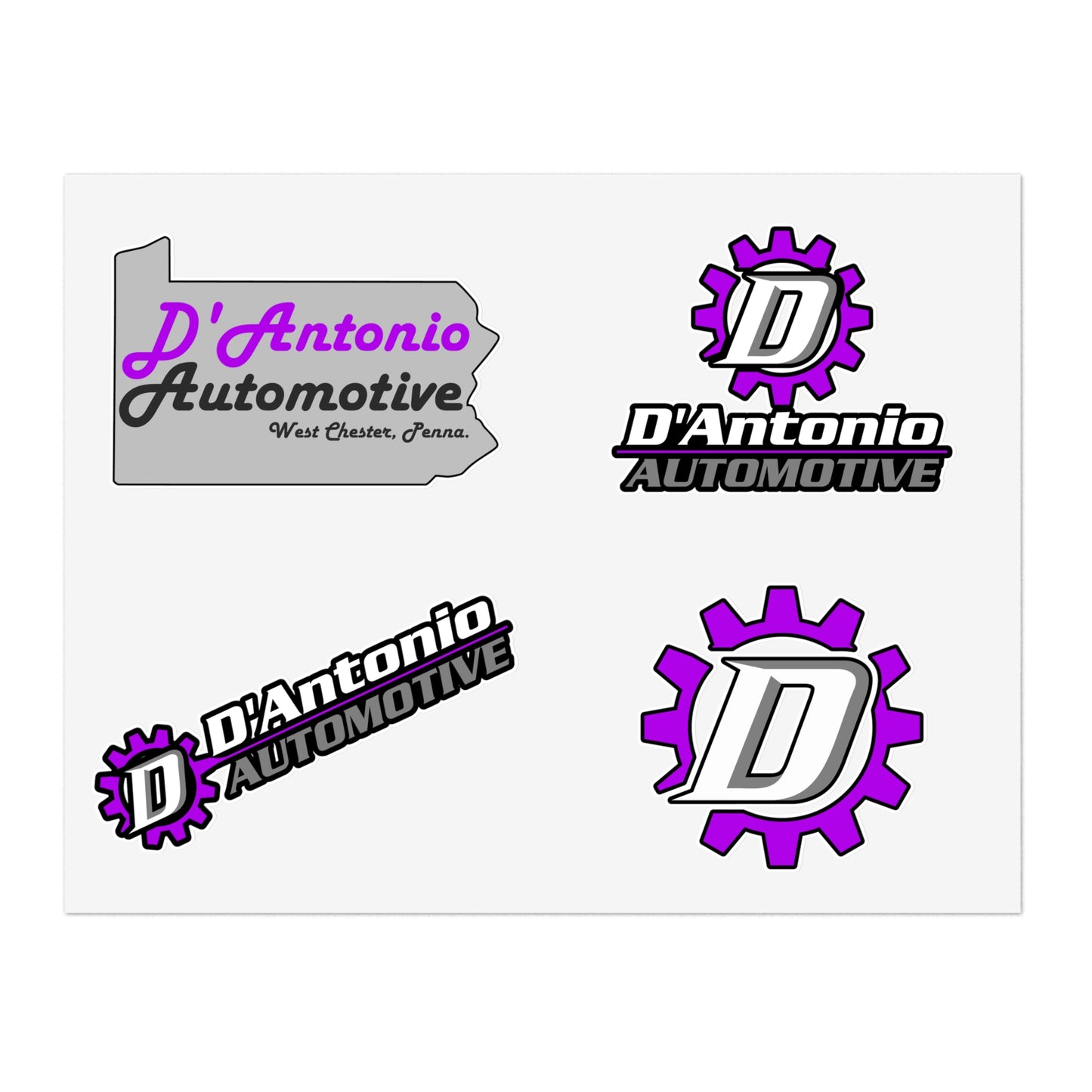 D'Antonio Auto Vinyl Sticker Sheets