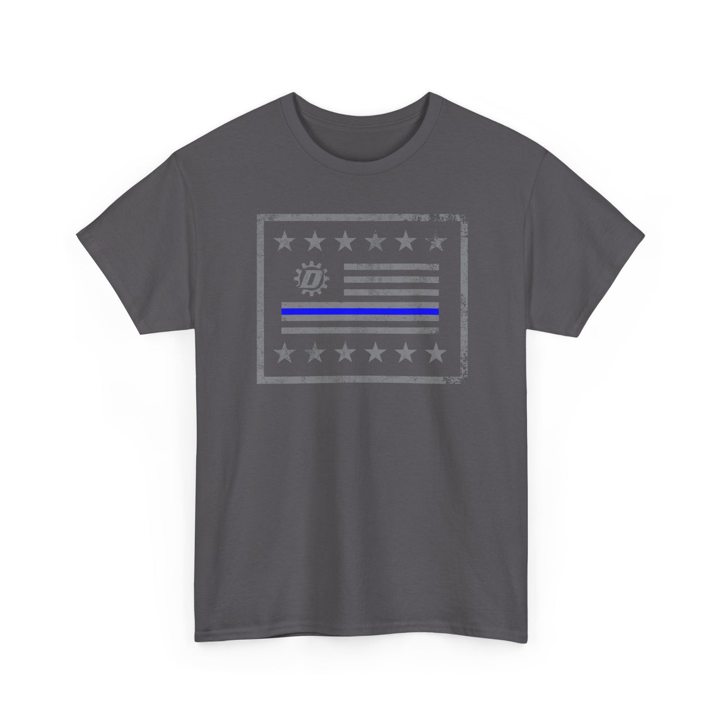 Thin Blue Line Flag T‑Shirt — Police Support Graphic Tee
