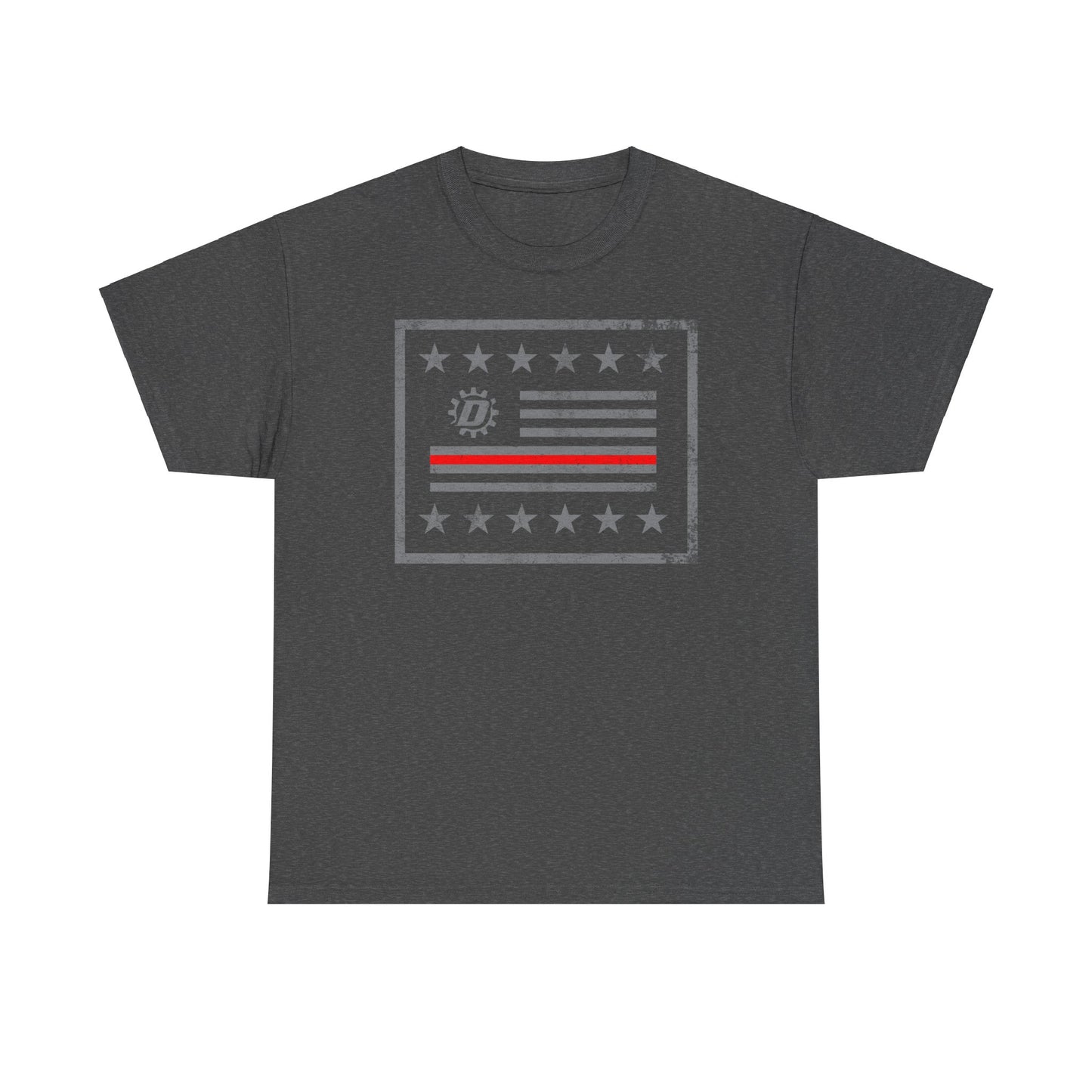 Thin Red Line Flag Unisex Heavy Cotton Tee