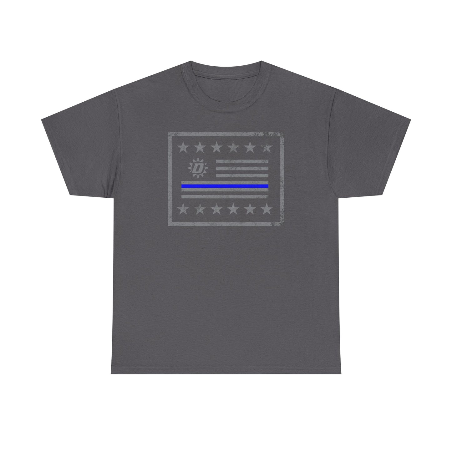Thin Blue Line Flag T‑Shirt — Police Support Graphic Tee