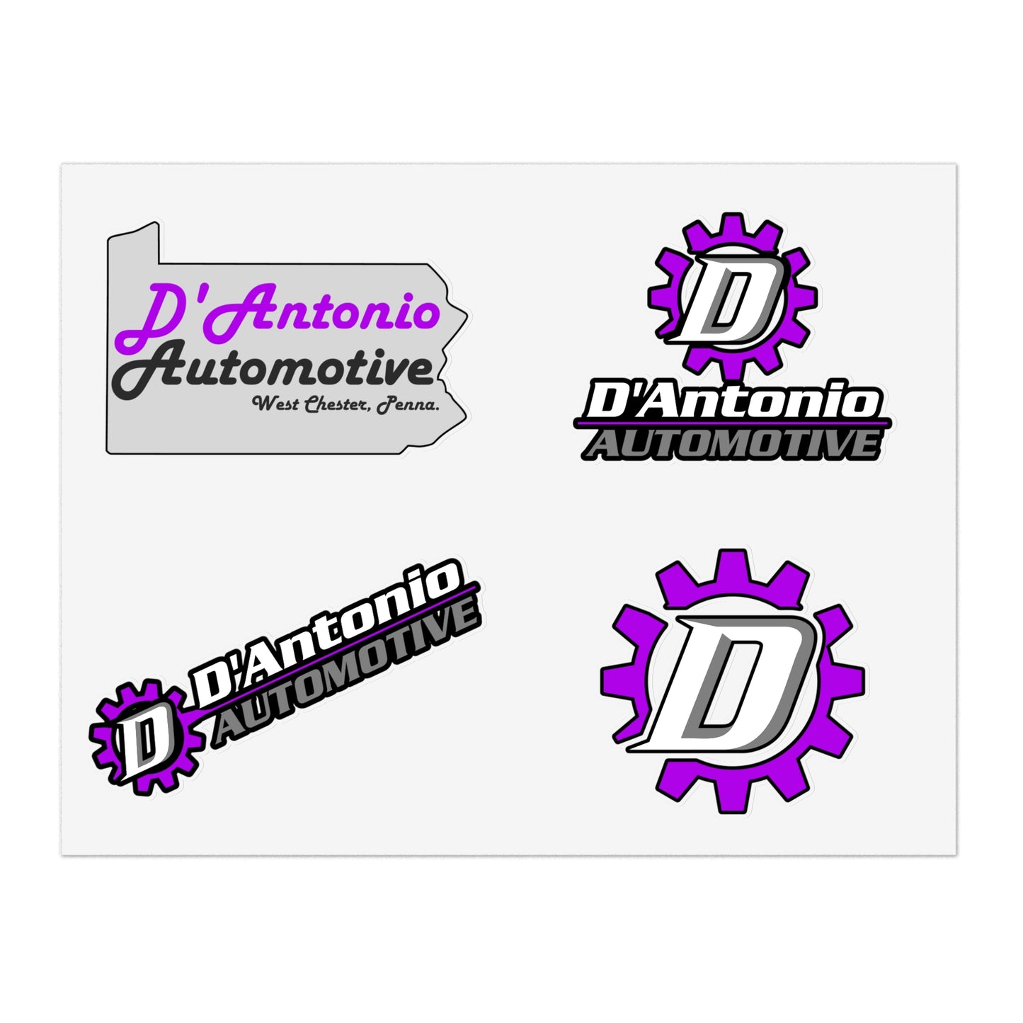 D'Antonio Auto Vinyl Sticker Sheets