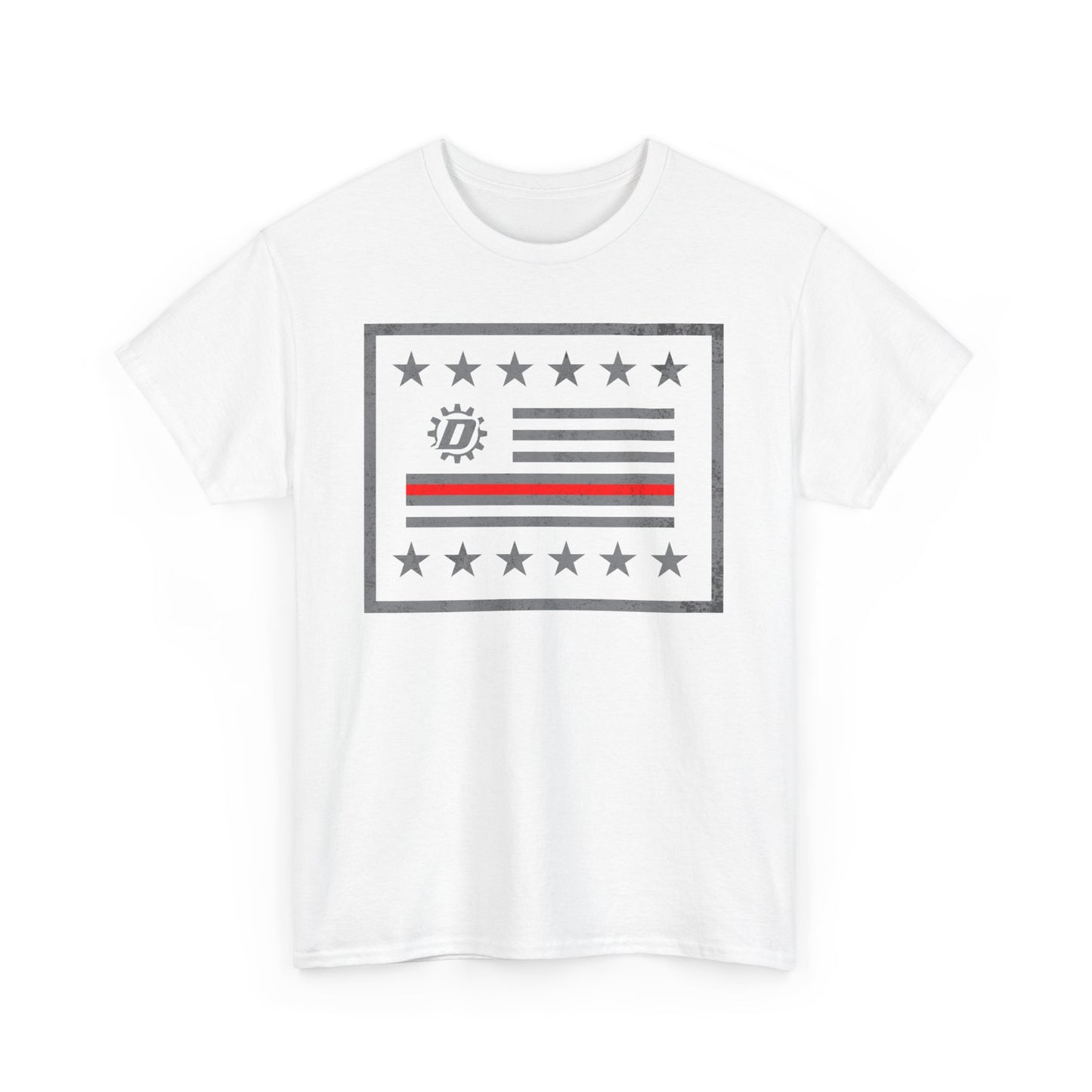 Thin Red Line Flag Unisex Heavy Cotton Tee