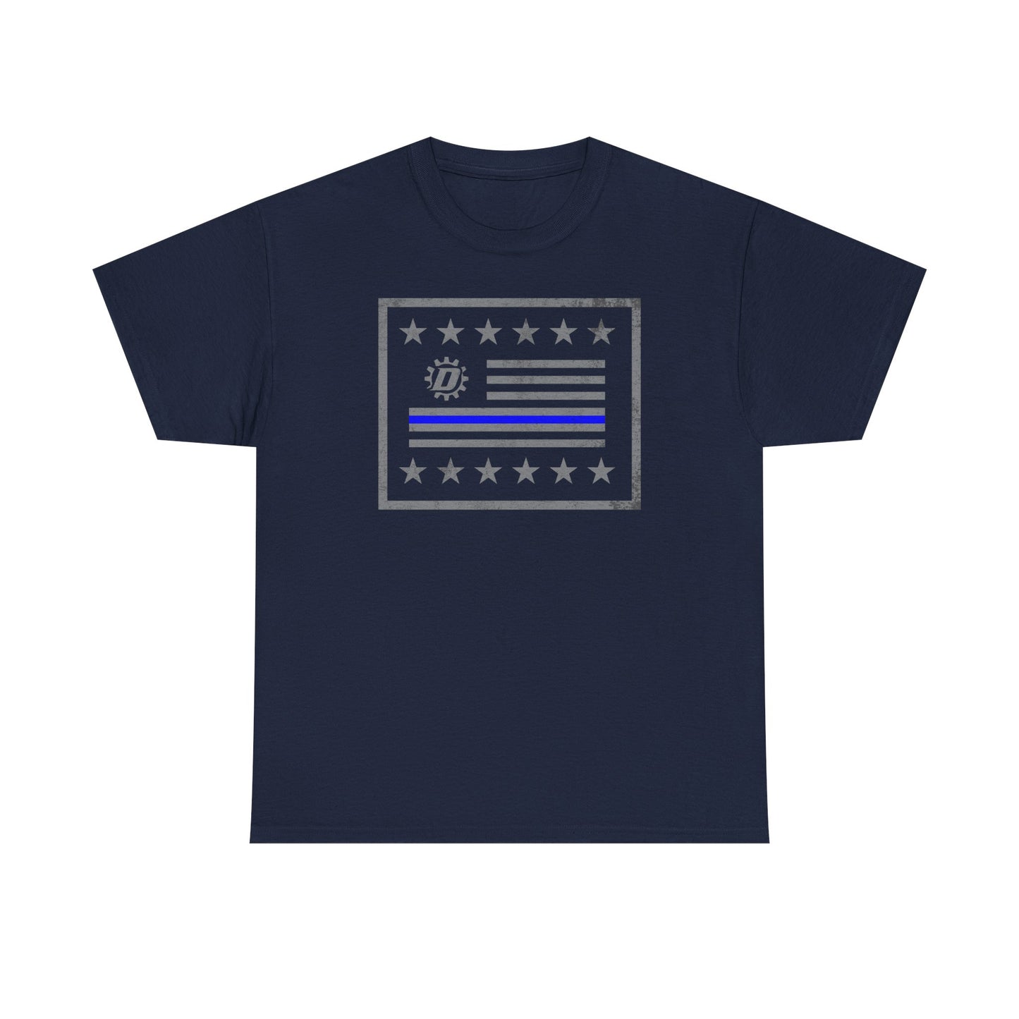 Thin Blue Line Flag T‑Shirt — Police Support Graphic Tee