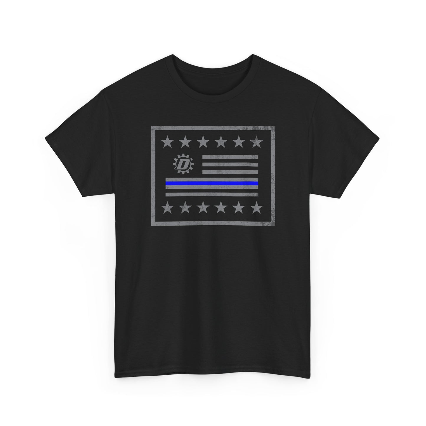 Thin Blue Line Flag T‑Shirt — Police Support Graphic Tee