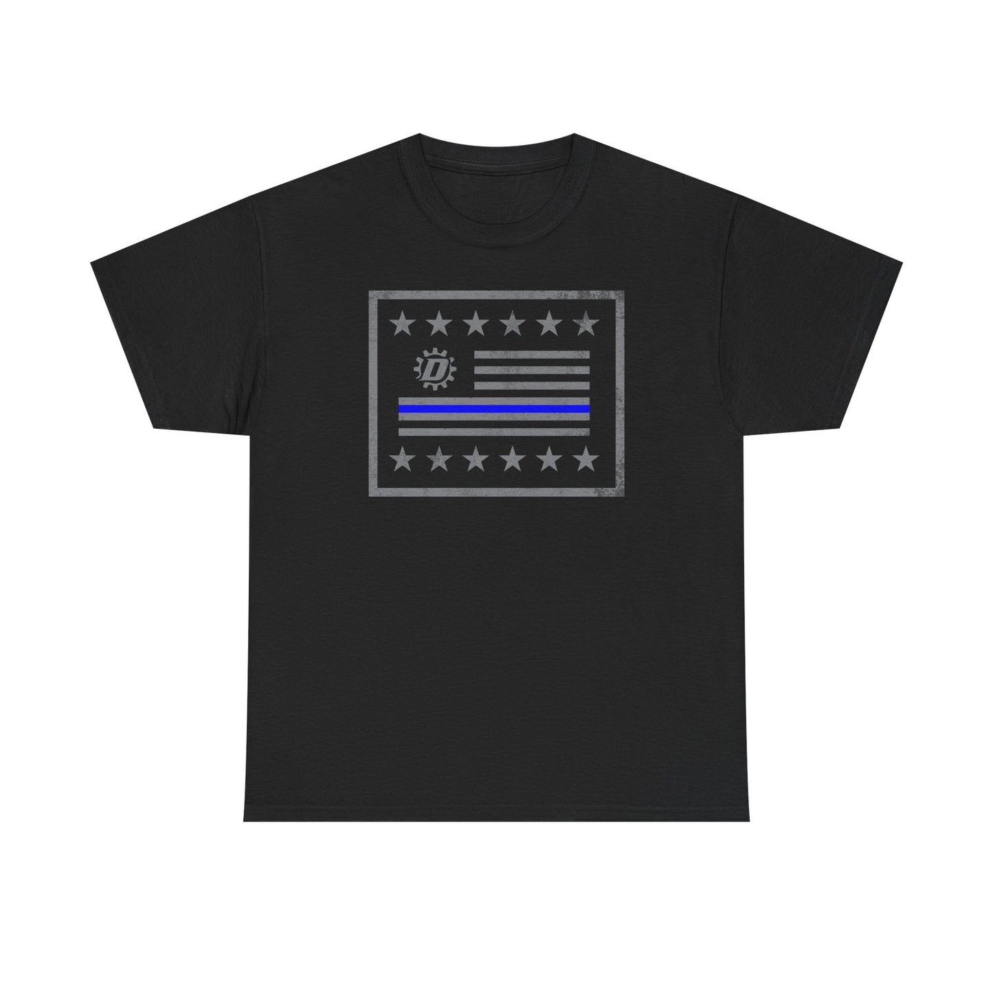 Thin Blue Line Flag T‑Shirt — Police Support Graphic Tee