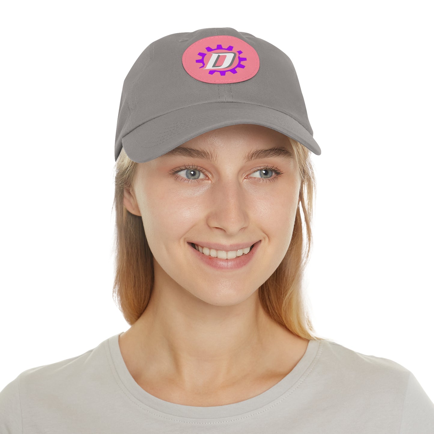 Unisex Hat with Leather Patch (Round)