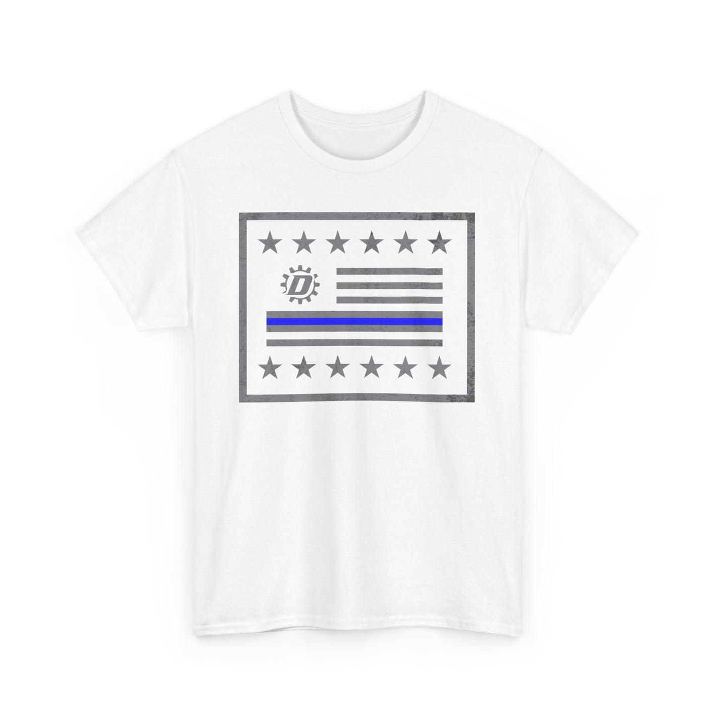 Thin Blue Line Flag Unisex Heavy Cotton Tee