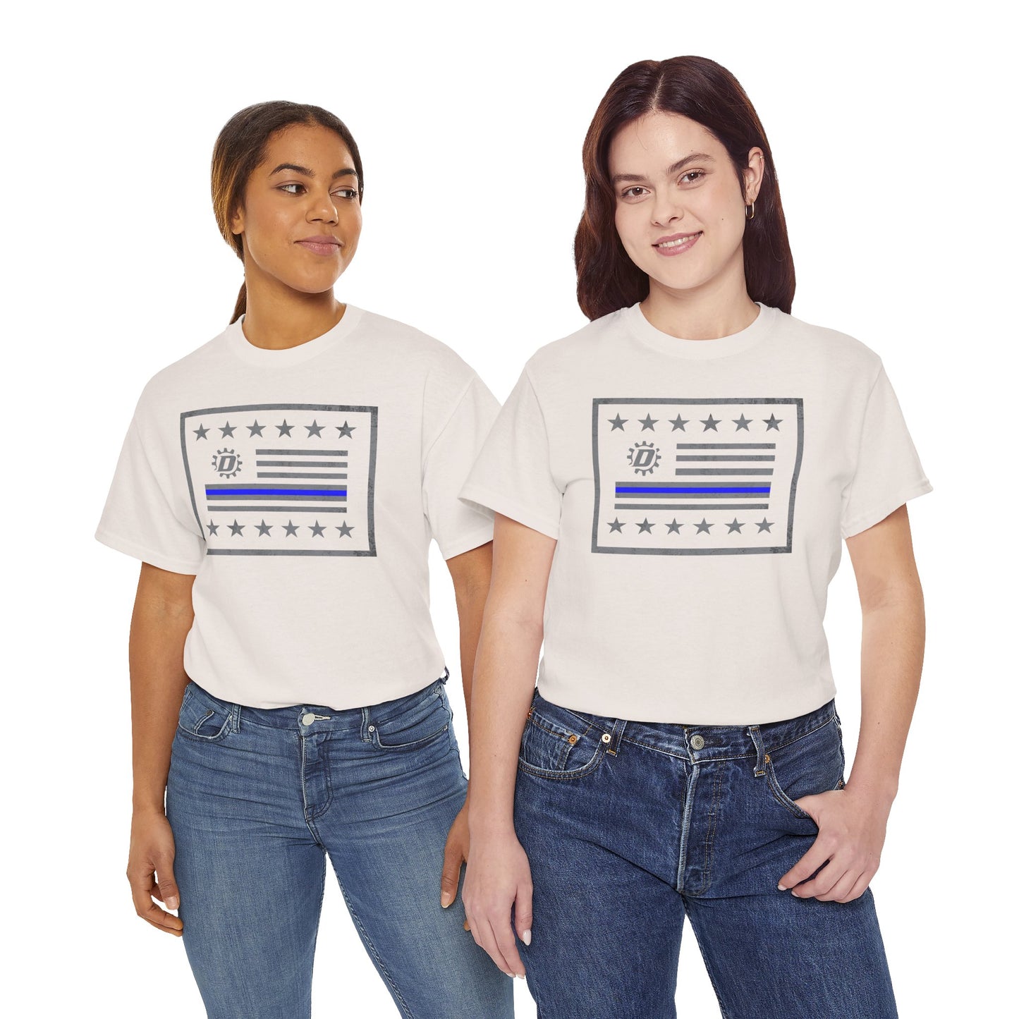 Thin Blue Line Flag T‑Shirt — Police Support Graphic Tee