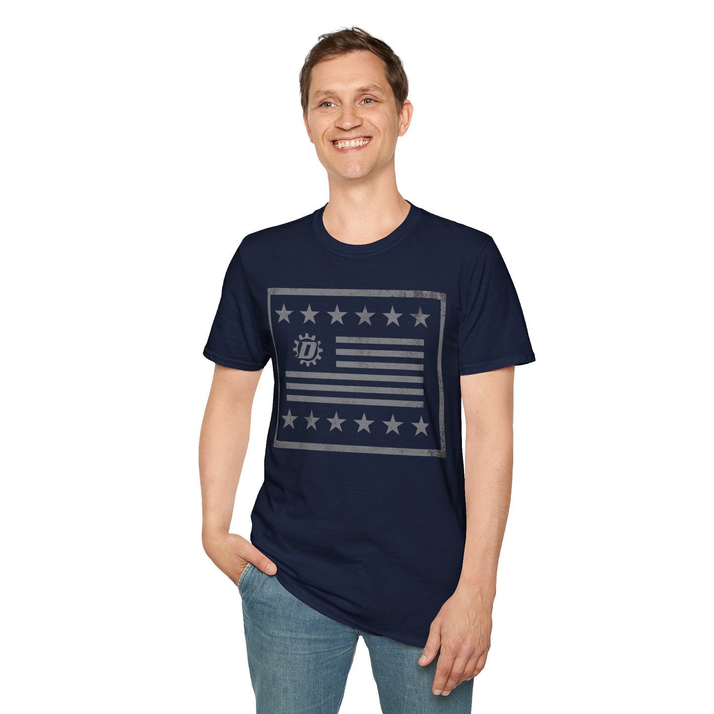 Gear Logo Flag Unisex Softstyle T-Shirt