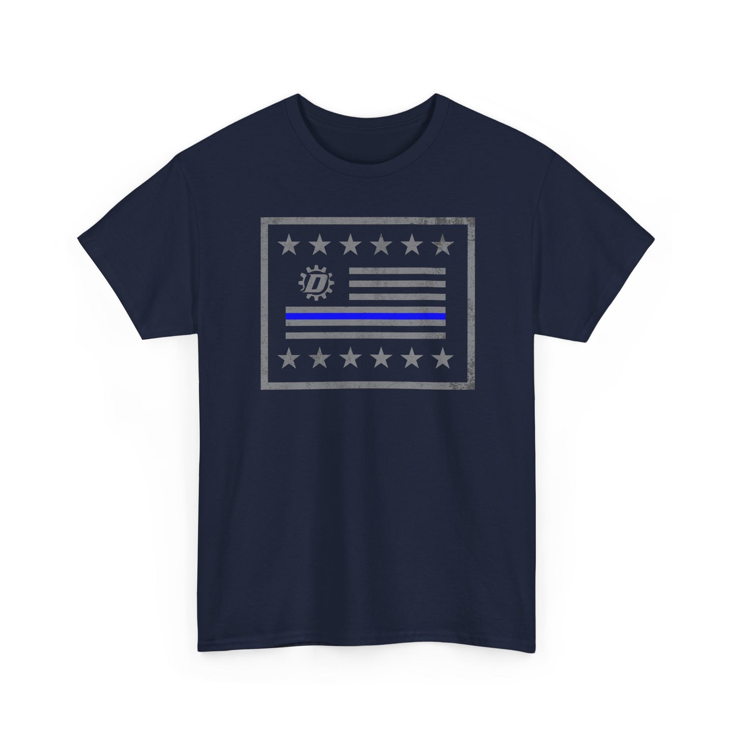 Thin Blue Line Flag T‑Shirt — Police Support Graphic Tee