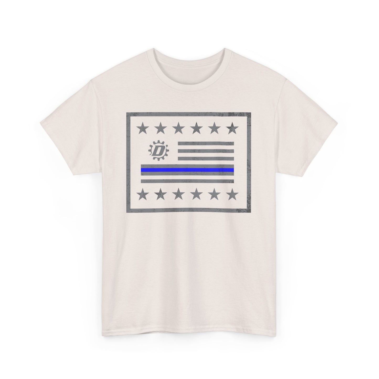 Thin Blue Line Flag Unisex Heavy Cotton Tee