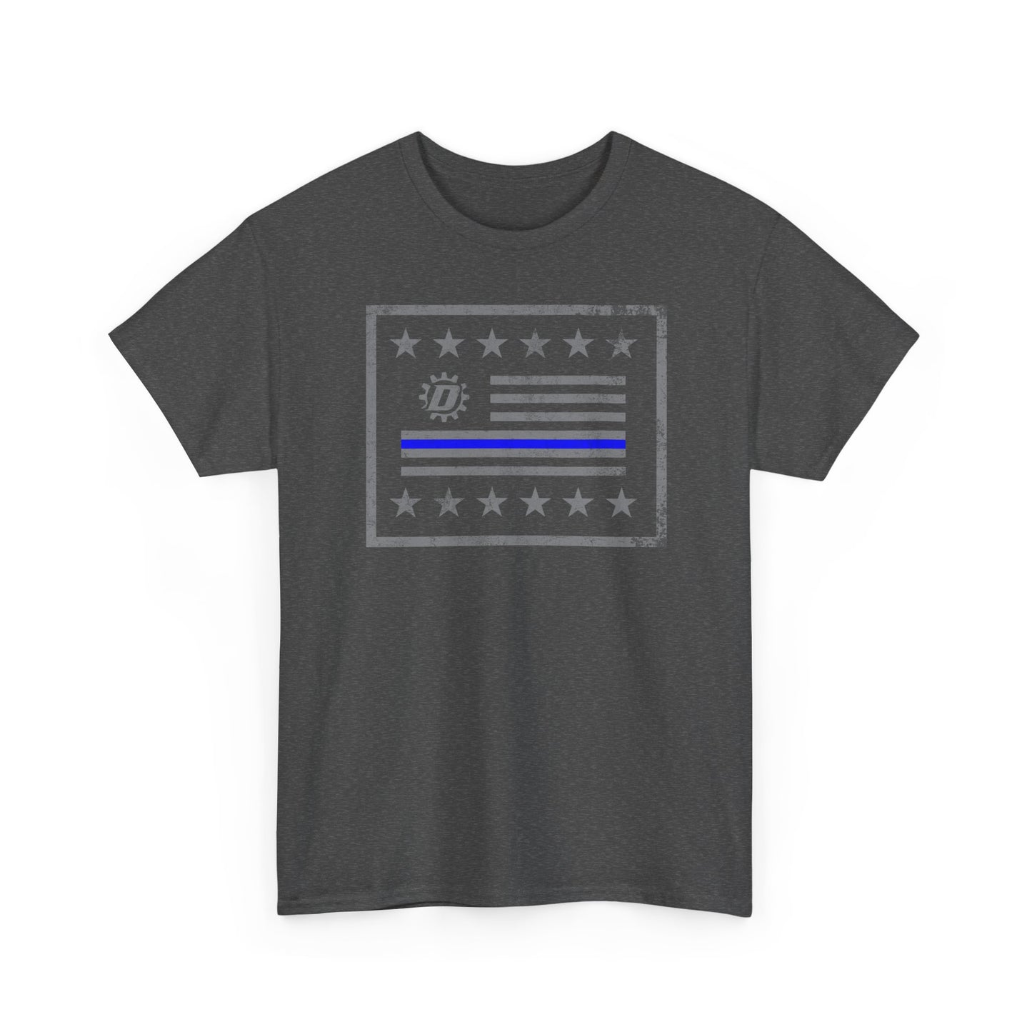 Thin Blue Line Flag T‑Shirt — Police Support Graphic Tee